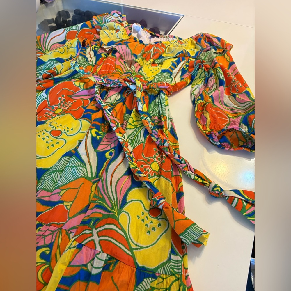 JCrew- Floral Multicolor Dress - Picture 5 of 11